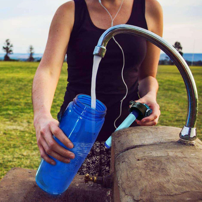 BPA Free Straw Camping Filter Bottle