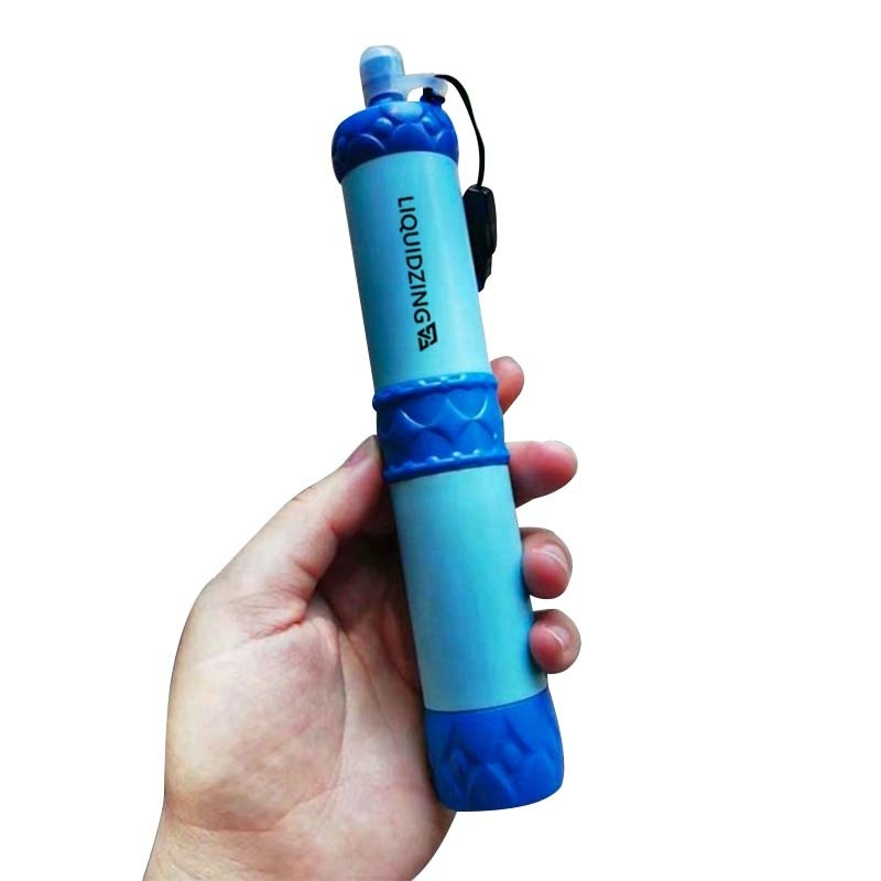 LIQUIDZING Water Filter Straw Outdoor Water Filtration System Portable Water Purifier